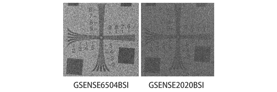 圖 4 GSENSE6504BSI VS.GSENSE2020BSI微光成像對(duì)比